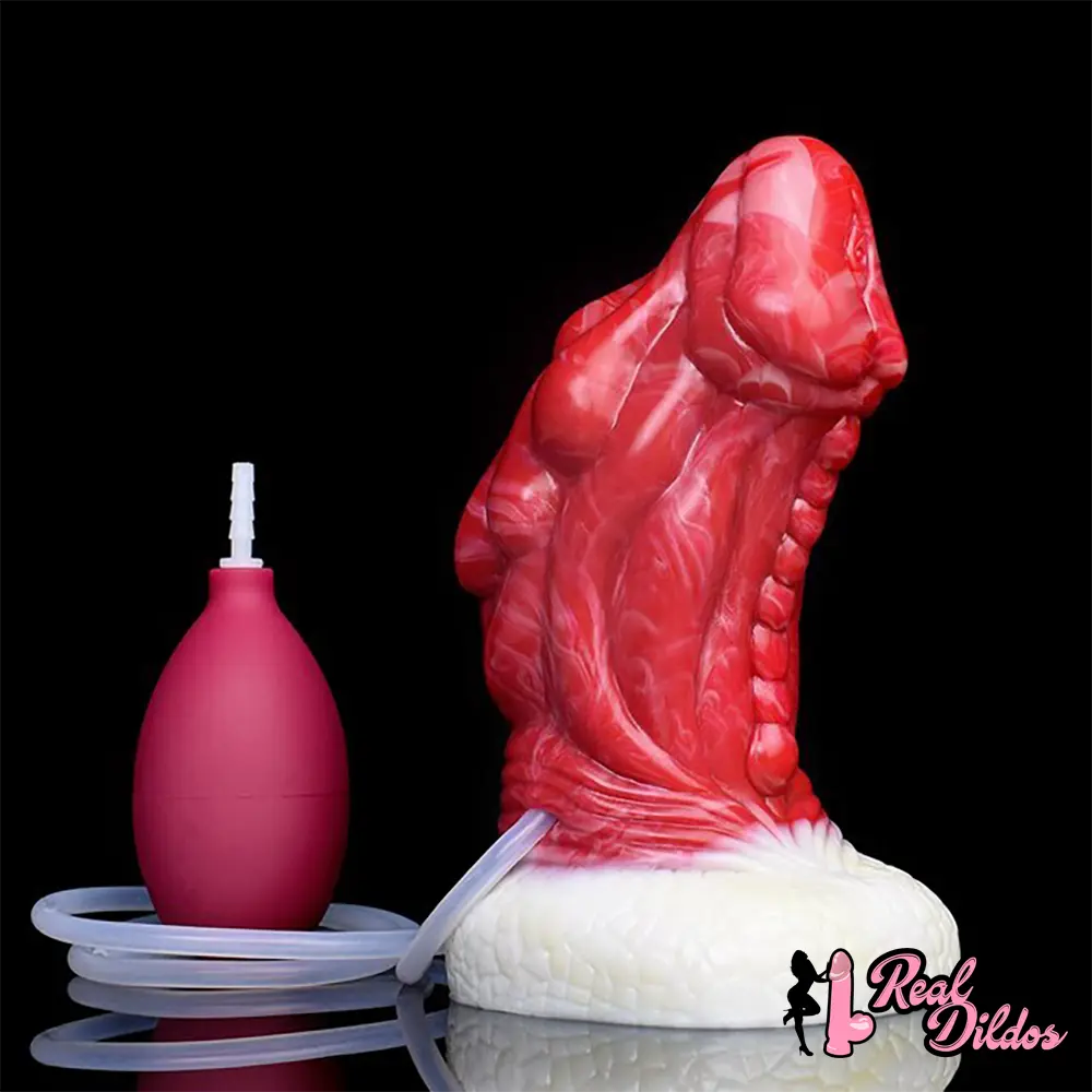 6.5in Fantasy Monster Silicone Soft Dragon Ejaculating Women Dildo