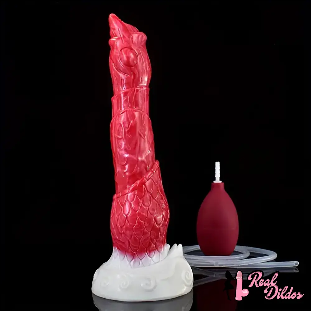 8.46in Body Safe Silicone Big Soft Dragon Dildo For Women Suction Cup - Real Dildos