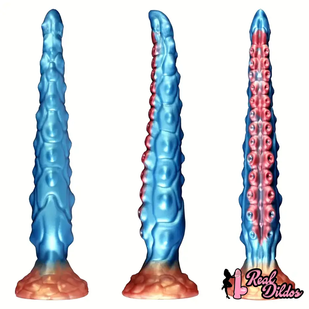 13.7in Big Long Real Tentacle Silicone Soft Dildo Penis Anal Expander