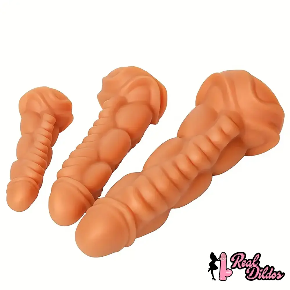 5.91in 8.66in 10.55in Unisex Silicone Fantasy Big Soft Love Dildo - Real Dildos