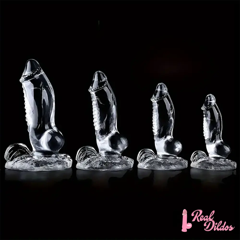 7.87in 8.86in 10.43in 11.22in Clear Soft Big Dildo For Women Sex Toy - Real Dildos