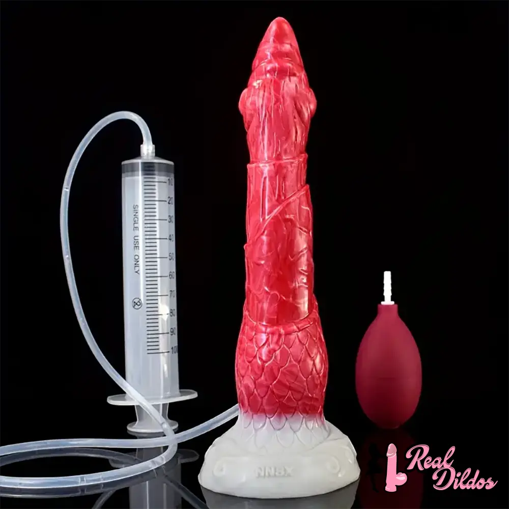 8.46in Body Safe Silicone Big Soft Dragon Dildo For Women Suction Cup - Real Dildos