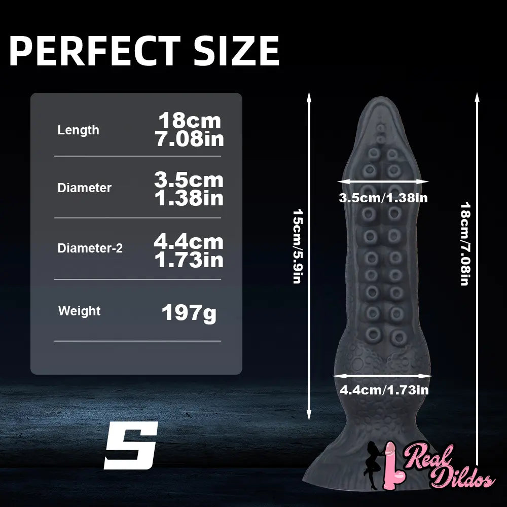 7.08in 9.06in 10.24in 11.81in Octopus Tentacles Odd Silicone Soft Dildo - Real Dildos